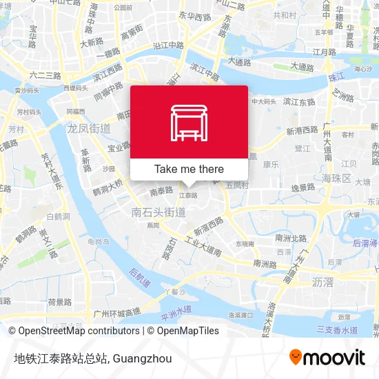 地铁江泰路站总站 map