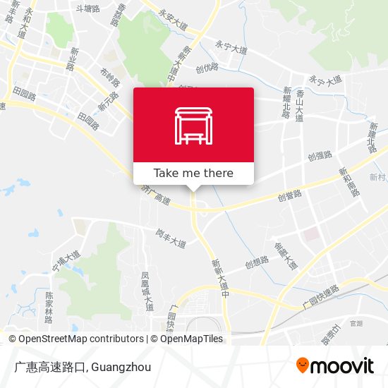 广惠高速路口 map