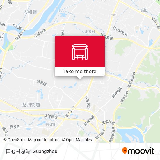 田心村总站 map