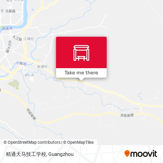 精通天马技工学校 map