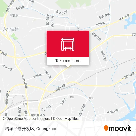 增城经济开发区 map