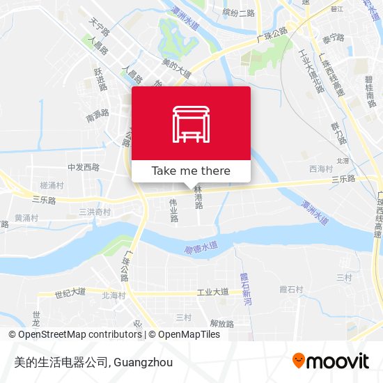 美的生活电器公司 map