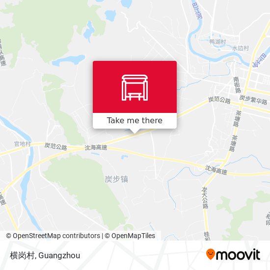 横岗村 map