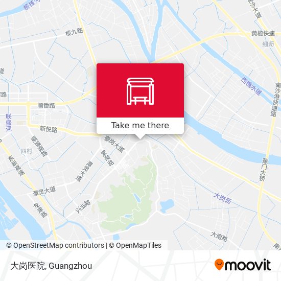 大岗医院 map