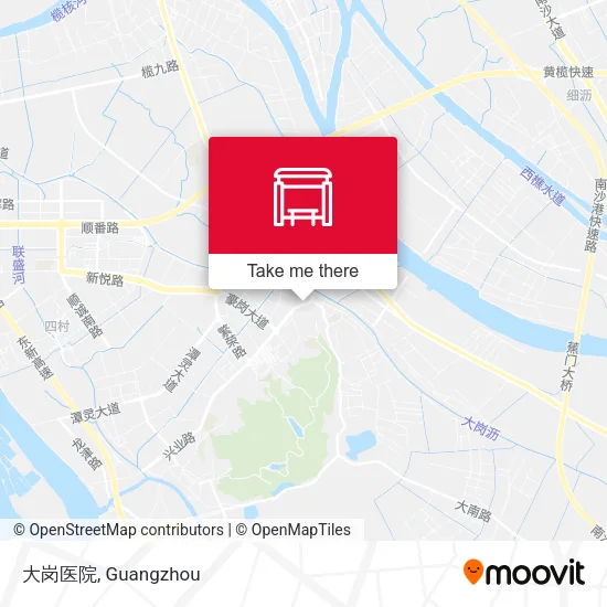 大岗医院 map