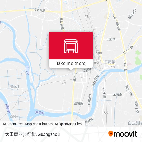 大田商业步行街 map