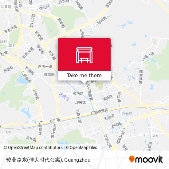 骏业路东(佳大时代公寓) map