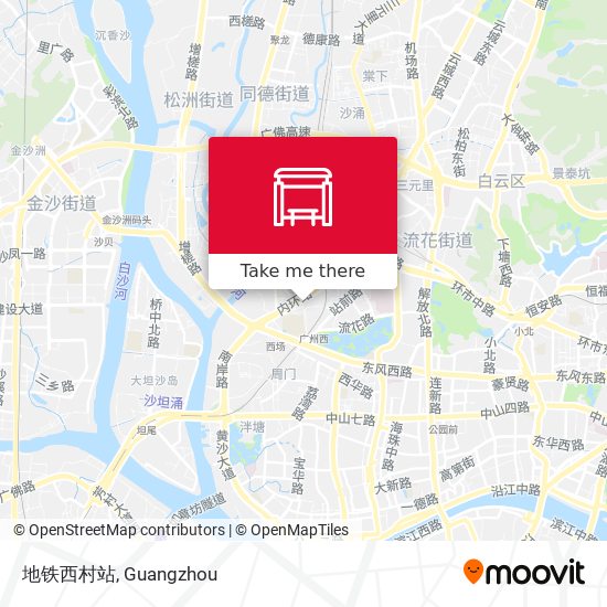 地铁西村站 map