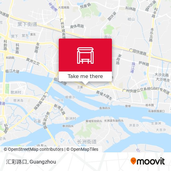 汇彩路口 map