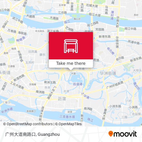 广州大道南路口 map