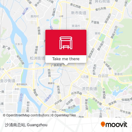沙涌南总站 map