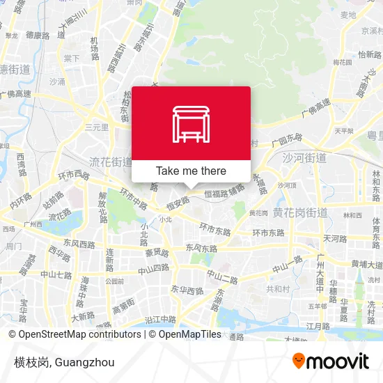 横枝岗 map