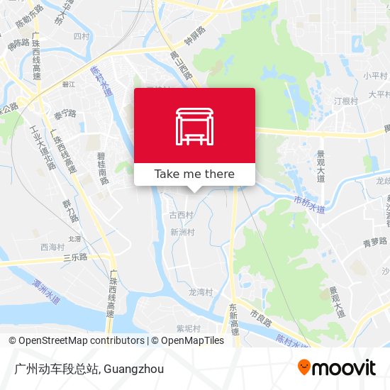 广州动车段总站 map