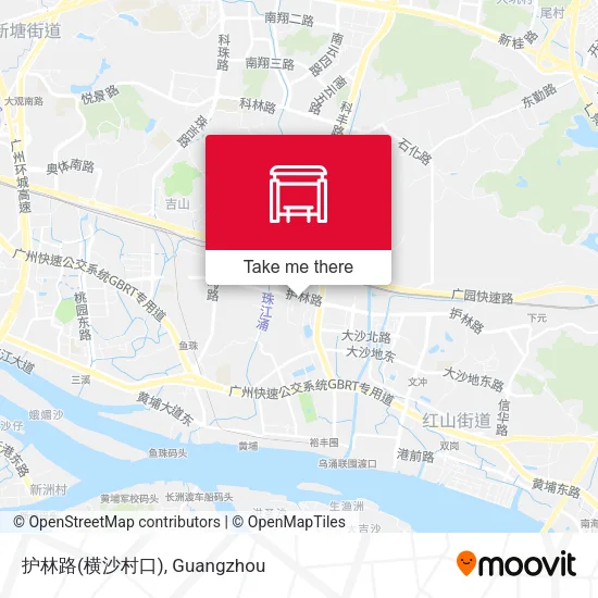 护林路(横沙村口) map