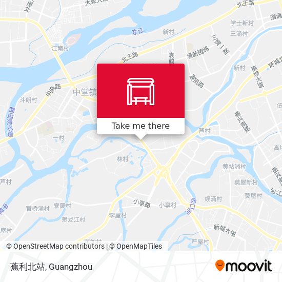 蕉利北站 map
