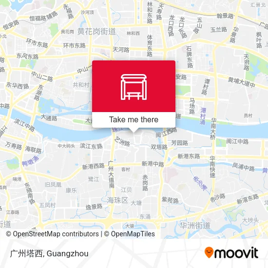 广州塔西 map