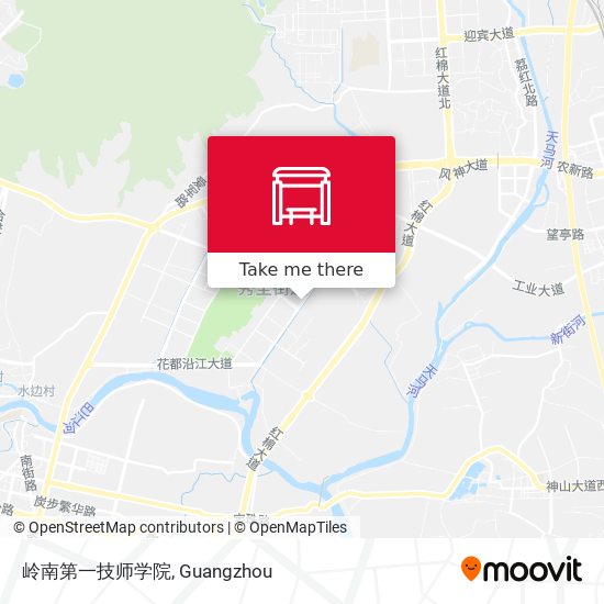 岭南第一技师学院 map