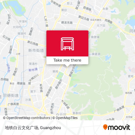 地铁白云文化广场 map