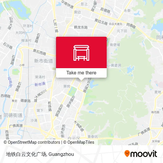 地铁白云文化广场 map