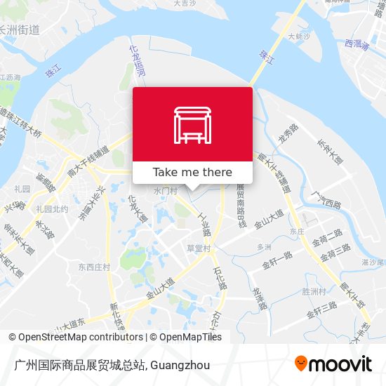 广州国际商品展贸城总站 map