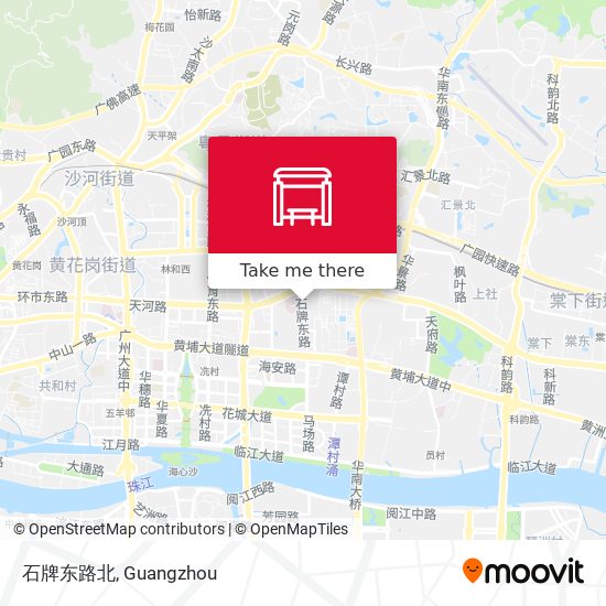石牌东路北 map