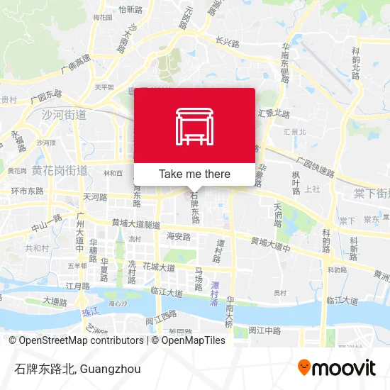 石牌东路北 map
