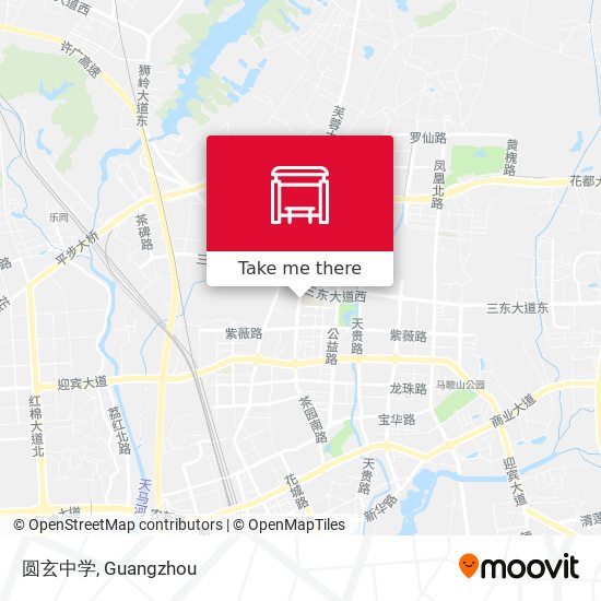 圆玄中学 map