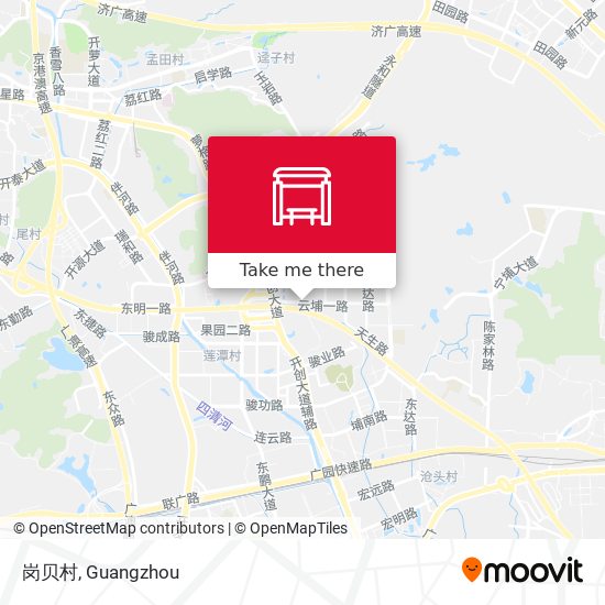 岗贝村 map
