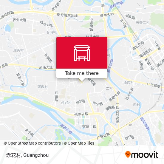 赤花村 map