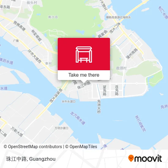珠江中路 map