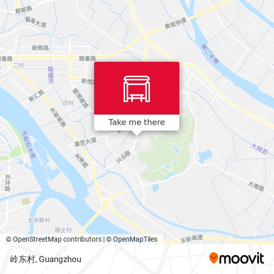 岭东村 map