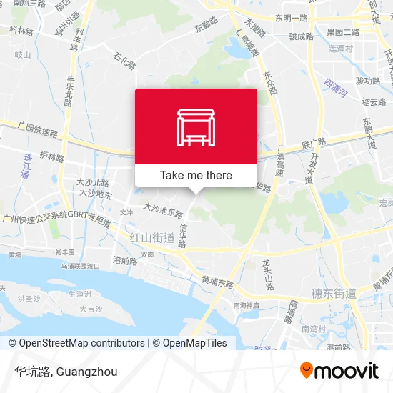 华坑路 map