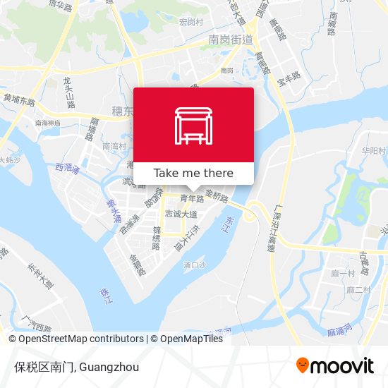 保税区南门 map