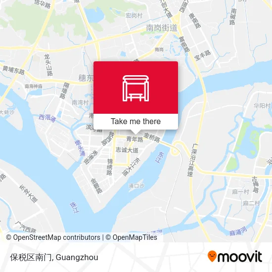 保税区南门 map