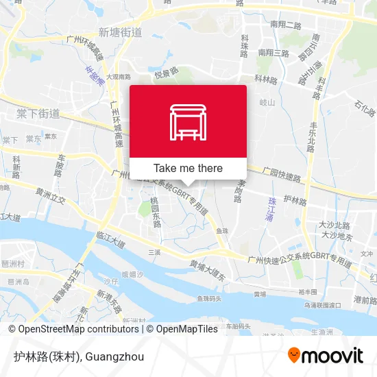 护林路(珠村) map