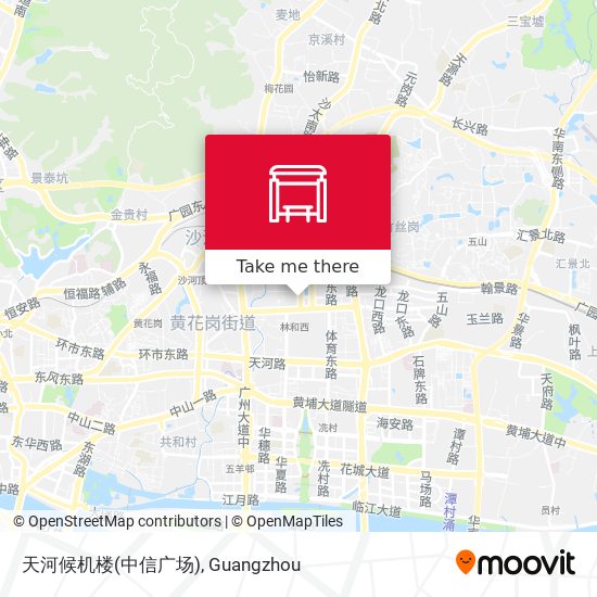 天河候机楼(中信广场) map