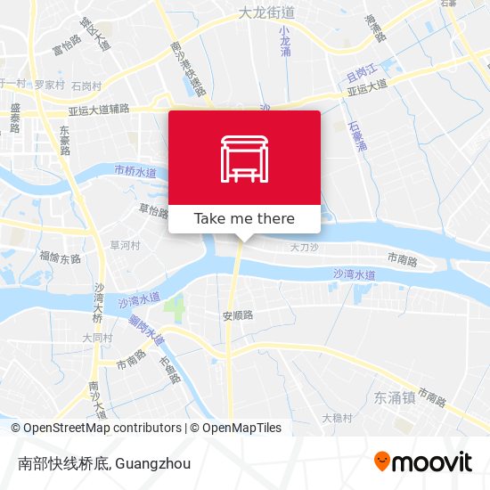 南部快线桥底 map