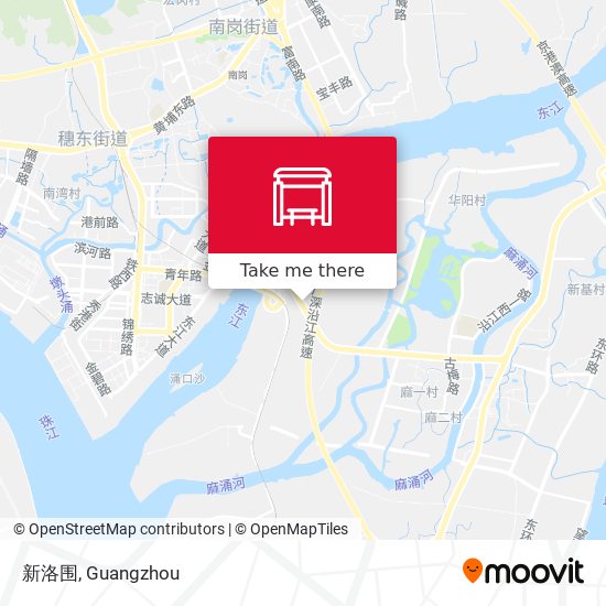 新洛围 map