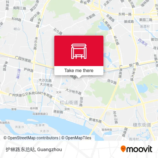 护林路东总站 map