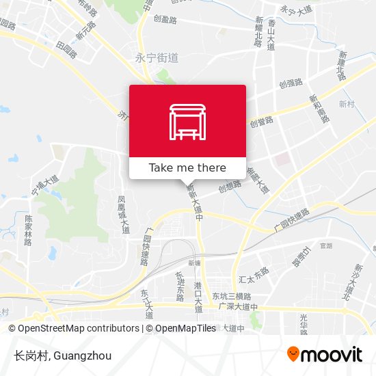 长岗村 map