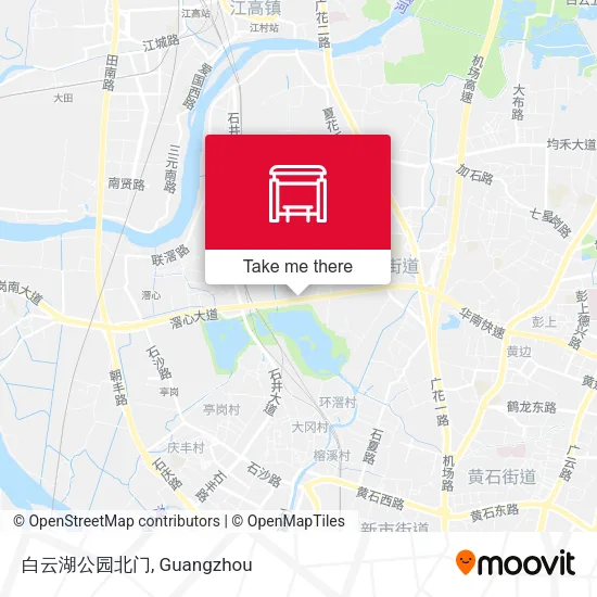 白云湖公园北门 map