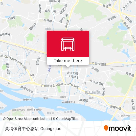 黄埔体育中心总站 map
