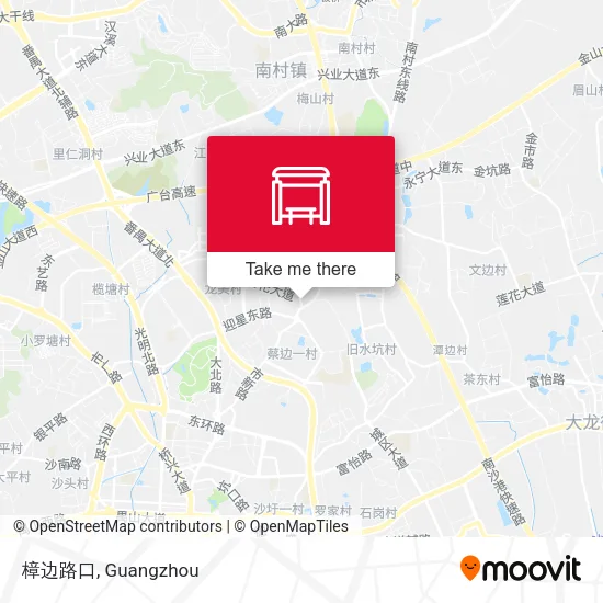 樟边路口 map
