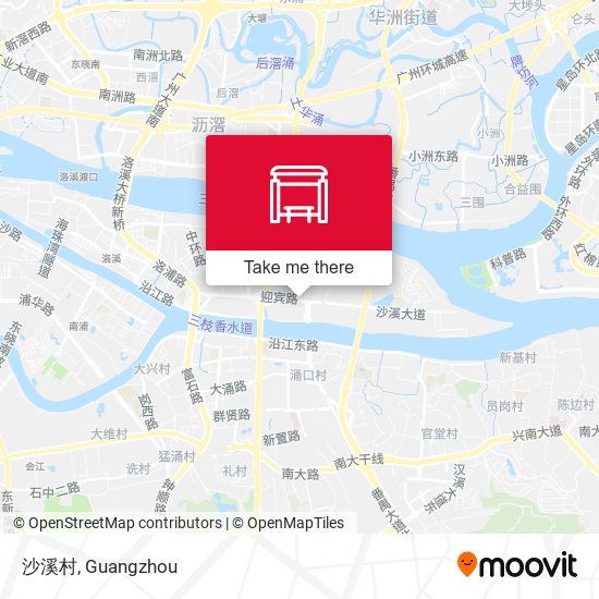 沙溪村 map