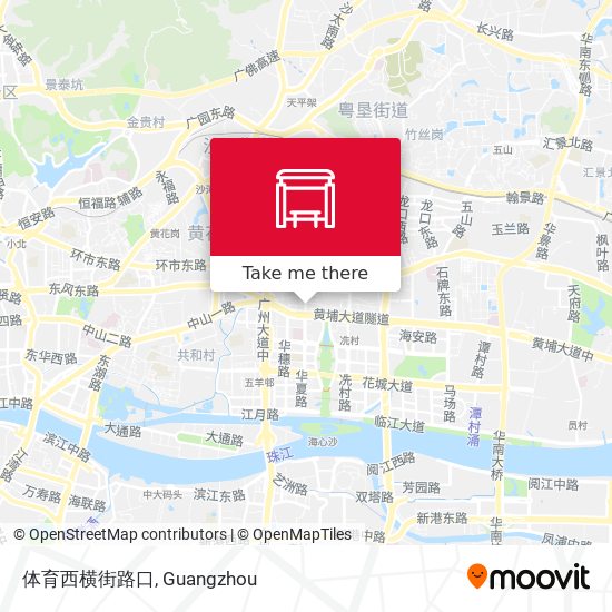 体育西横街路口 map