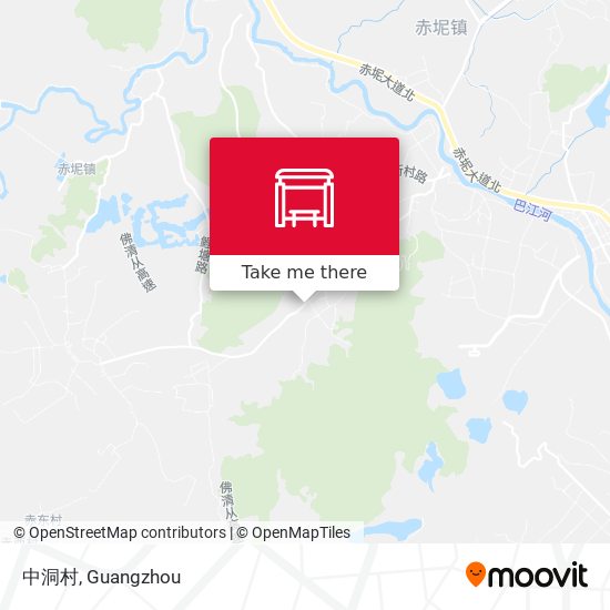 中洞村 map