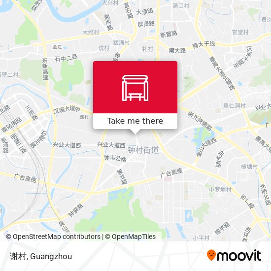 谢村 map
