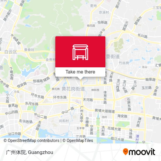 广州体院 map