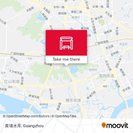 黄埔水库 map