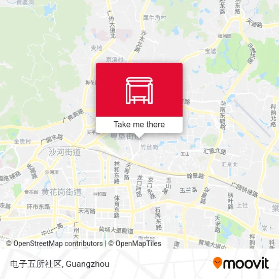 电子五所社区 map